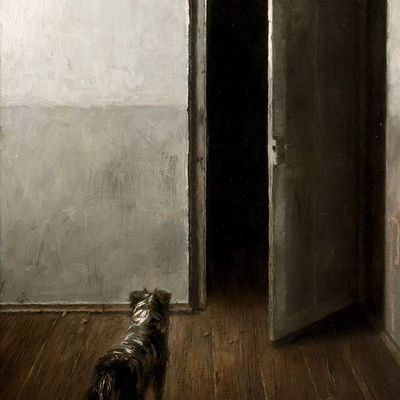 Dog at Door
