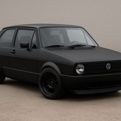 Black VW Golf
