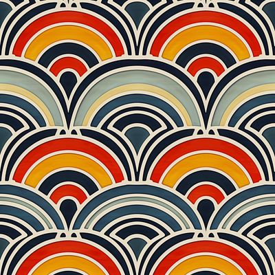 Art Deco Rainbow Pattern
