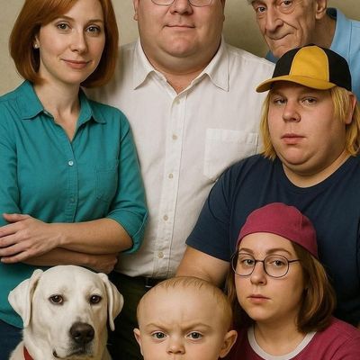 Family Portrait with Dog