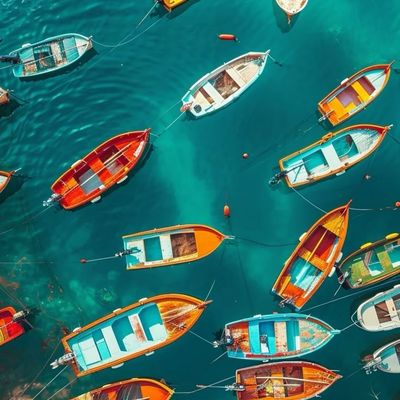 Boats in the Sea