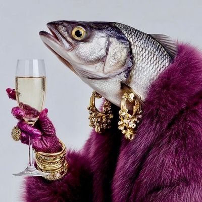 Fancy Fish in Fur Coat