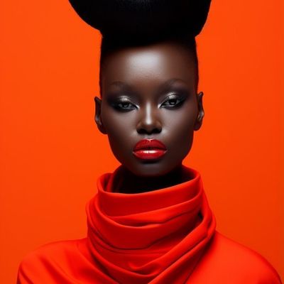 Bold Red Fashion Statement