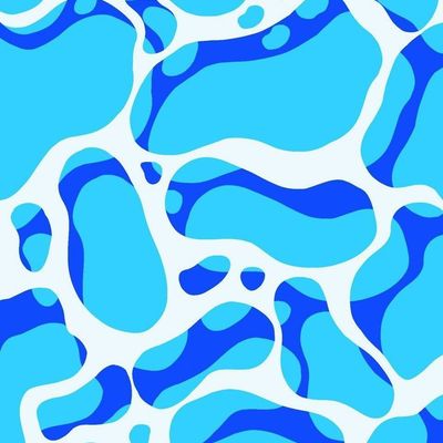 Abstract Blue Wave Pattern