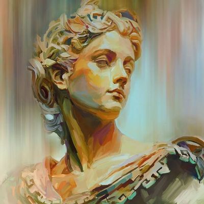 Classical Bust Painting