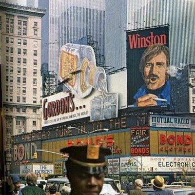 Vintage Times Square Billboard Advertisements