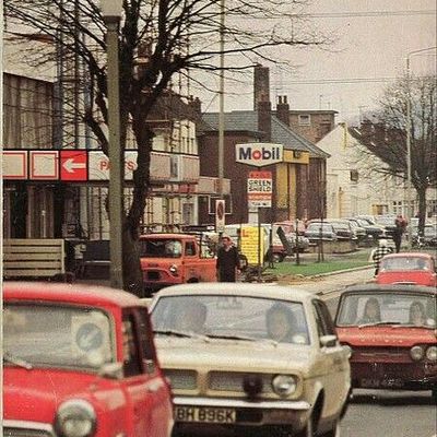 Vintage Mobil Gas Station