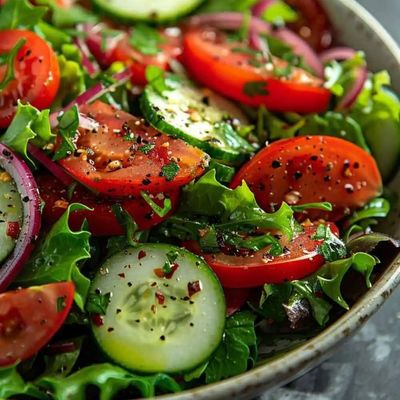 Fresh Tomato and Cucumber Salad