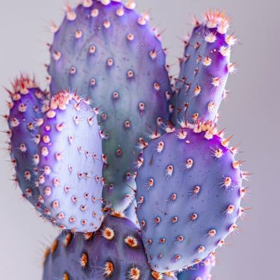 Purple Prickly Pear Cactus