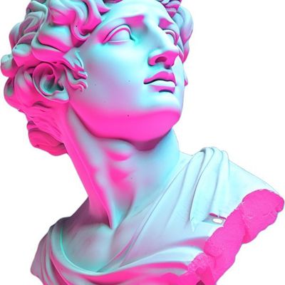 Colorful David Bust