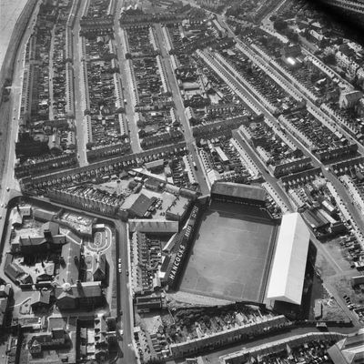 Aerial View of Football Stadium