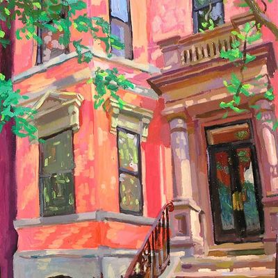 Bright Pink Brownstone