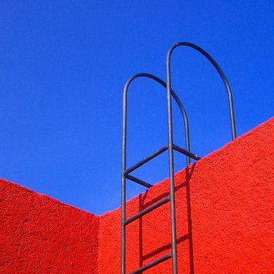 Red Wall Ladder