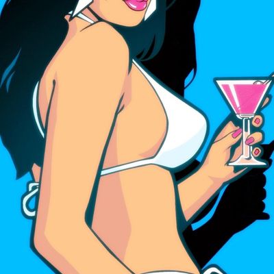 Bikini Babe with Martini