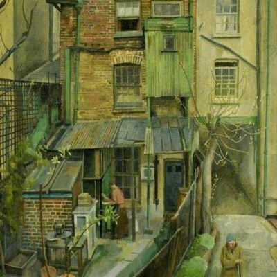 Charles Mahoney (1903-1968 ) Hampstead Backs,London