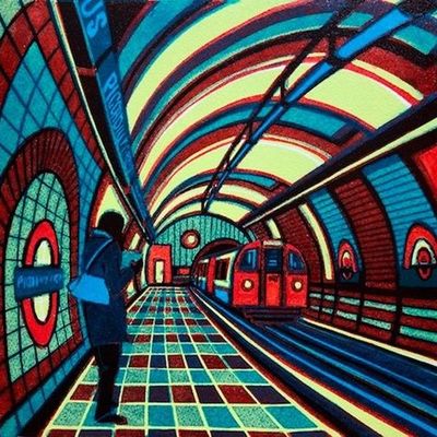 Optical Illusion Subway Station