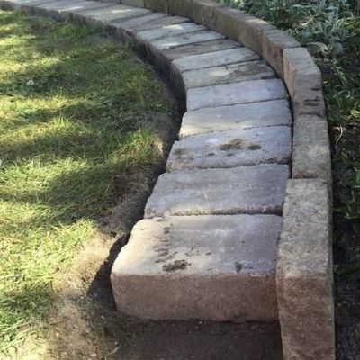 Curved Brick Garden Border