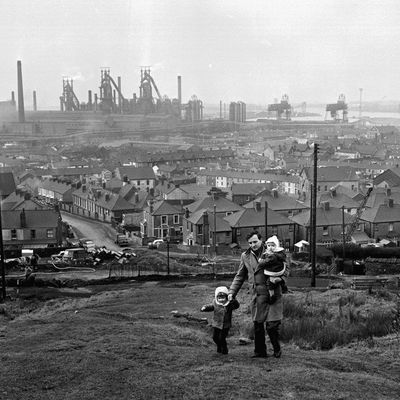 Industrial Landscape with Family