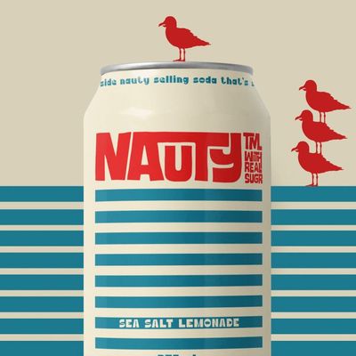 Naughty Sea Salt Lemonade Can sea salt lemonade soda can naughty seagulls