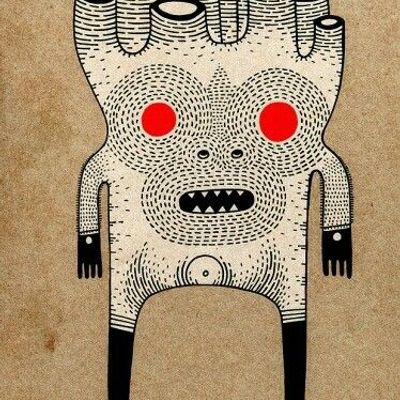 Giant Monster with Red Eyes