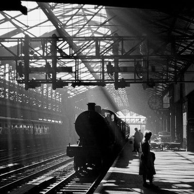 Steam Train at Station