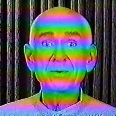 Rainbow Striped Face