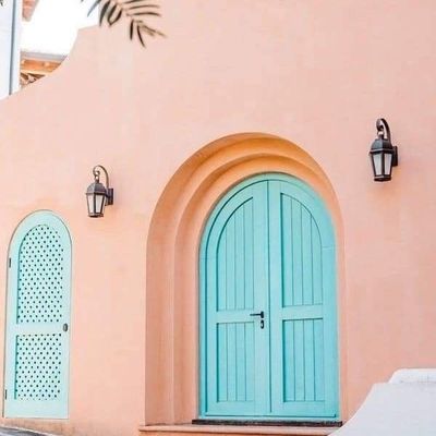 Pastel Arched Doorway