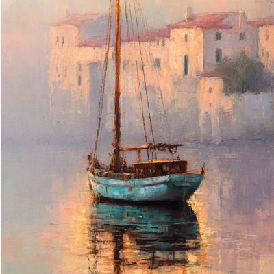 Sailboat in Fog