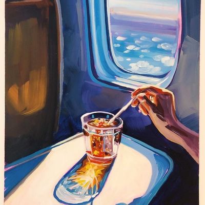 Train Window Drink