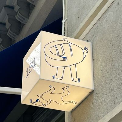 Lightbox Artwork with Cartoon Characters