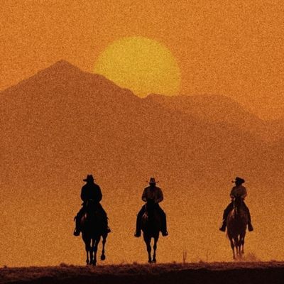 Cowboys at Sunset