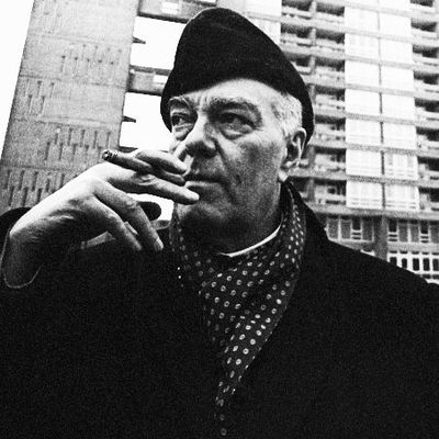 Man Smoking in Urban Setting