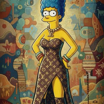 Marge Simpson in Louis Vuitton