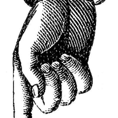 Giant Hand Holding Smaller Hand