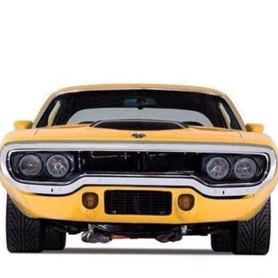 Vintage Muscle Car Front