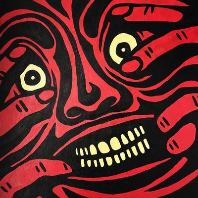 Red Demon Face