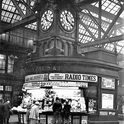 Vintage Railway Station Newsstand