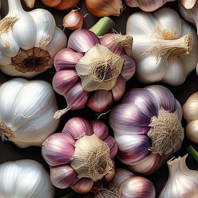 Garlic Cloves Arrangement
