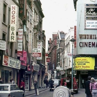 Vintage Street Scene with Nosh Bar