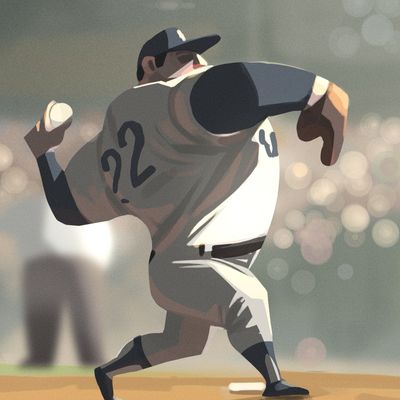 Baseball Pitcher in Action