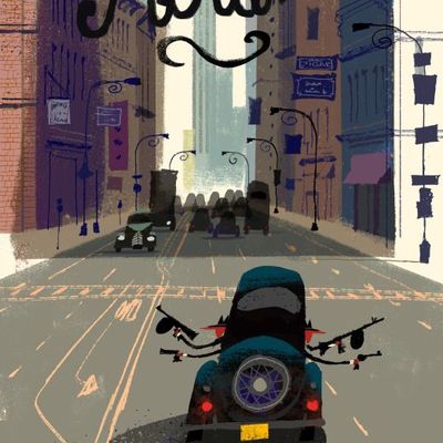 Motorcycle Ride Through Urban Streets
