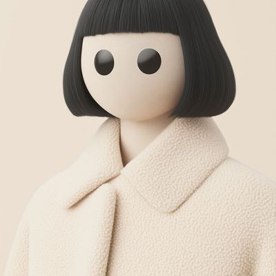 Minimalist Doll Portrait