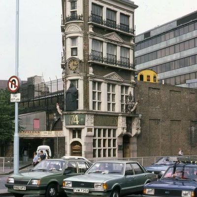 Art Deco Building with Clock