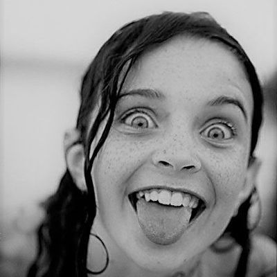 Woman Sticking Tongue Out