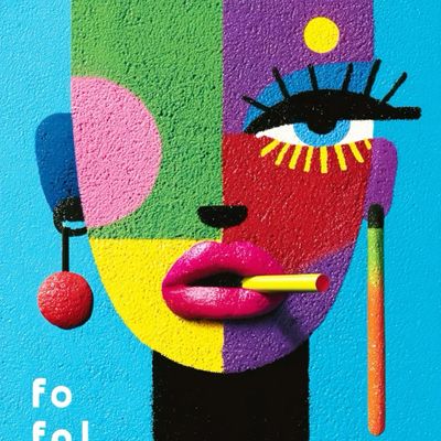 Colorful Abstract Graffiti Face