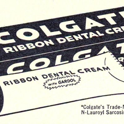 Colgate Ribbon Dental Cream colgate ribbon dental cream vintage advertising
