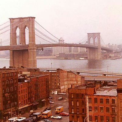 Brooklyn Bridge in Fog