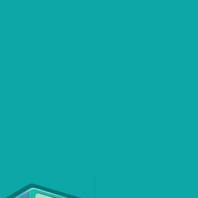 Teal Abstract Composition