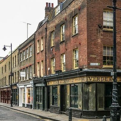 Vintage London Street vintage london street brick windows