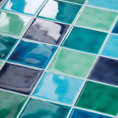 Glossy Blue-Green Tiles
